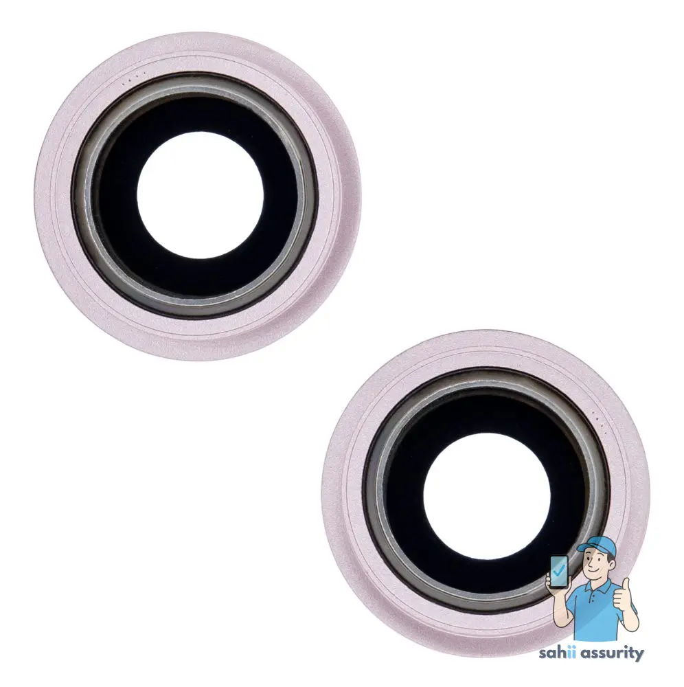 Camera Lens Glass with Frame for Apple iPhone 13 mini White thumbnail